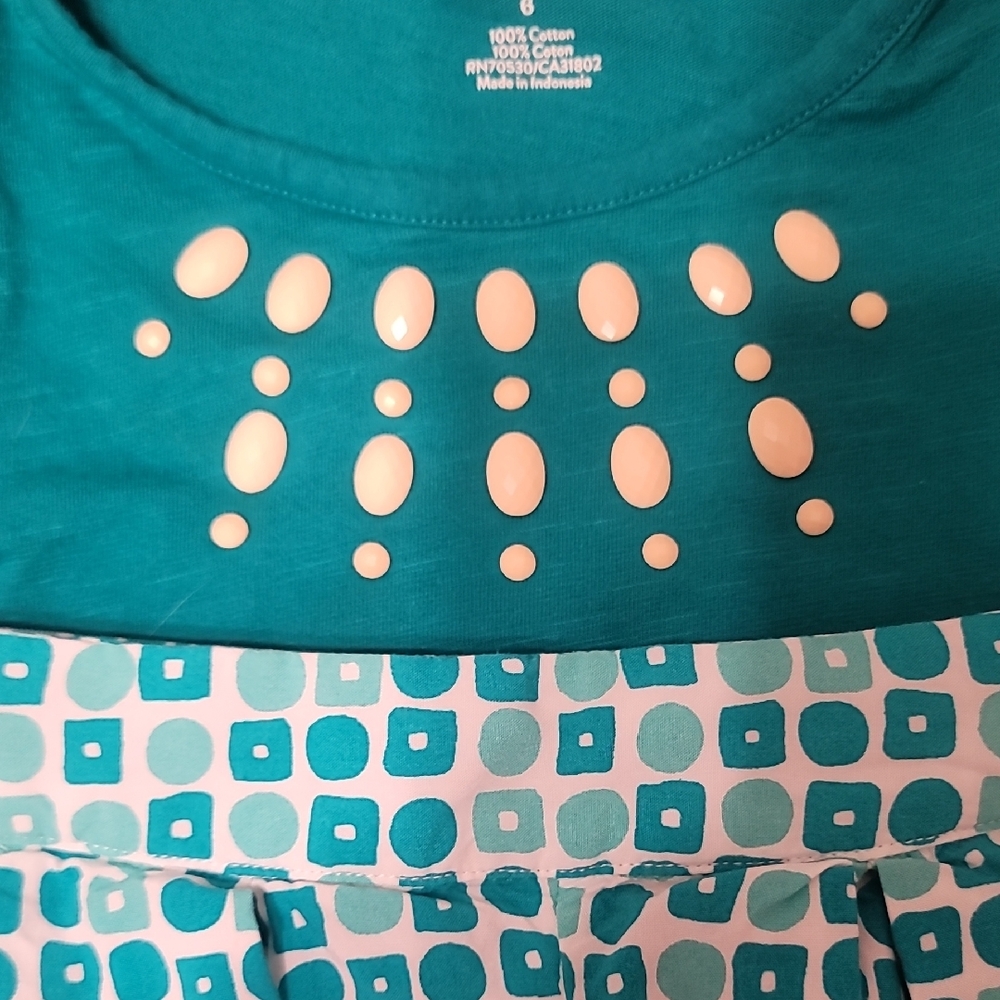 Gymboree Teal, Yellow, and Black Tops Set - Picture 4 of 5